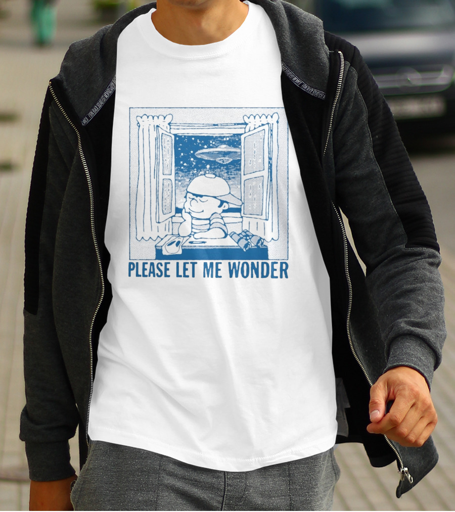 EarthBound Mother 2 Ness Please Let Me Wonder UFO Window Scene T-Shirt