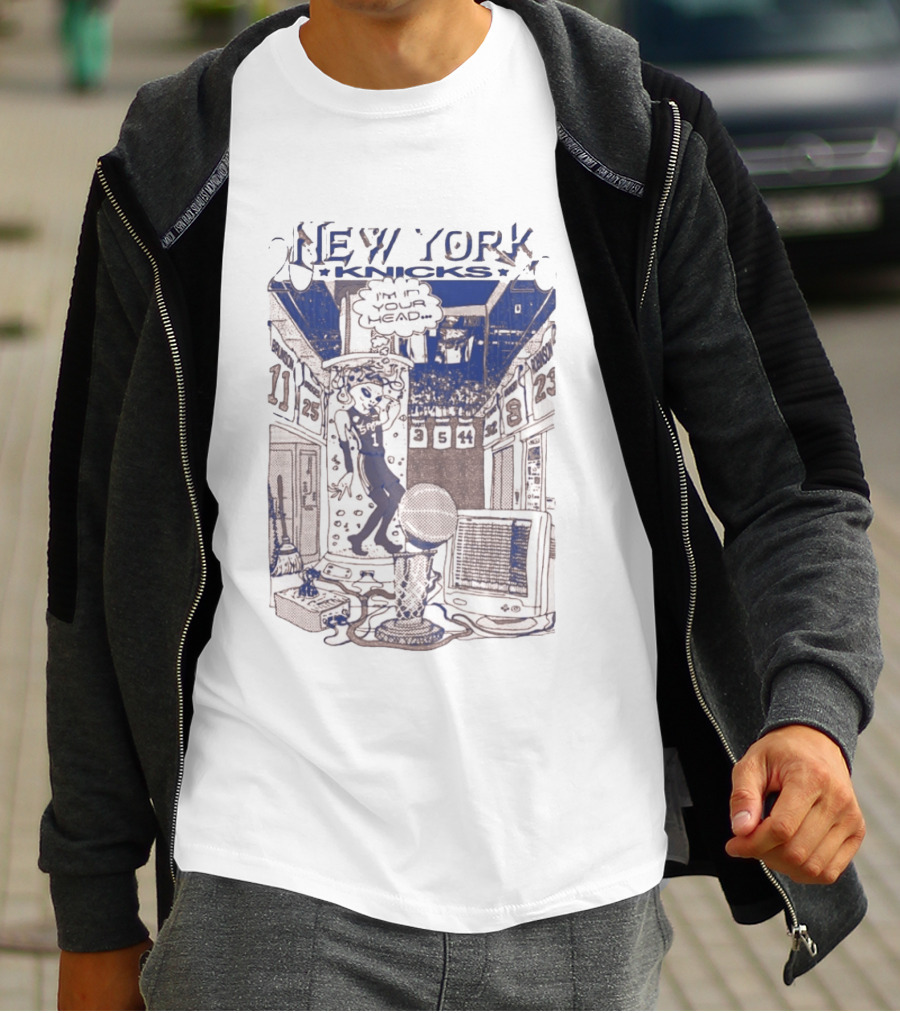 New York Knicks I'm In You Head Alien Basketball T-Shirt