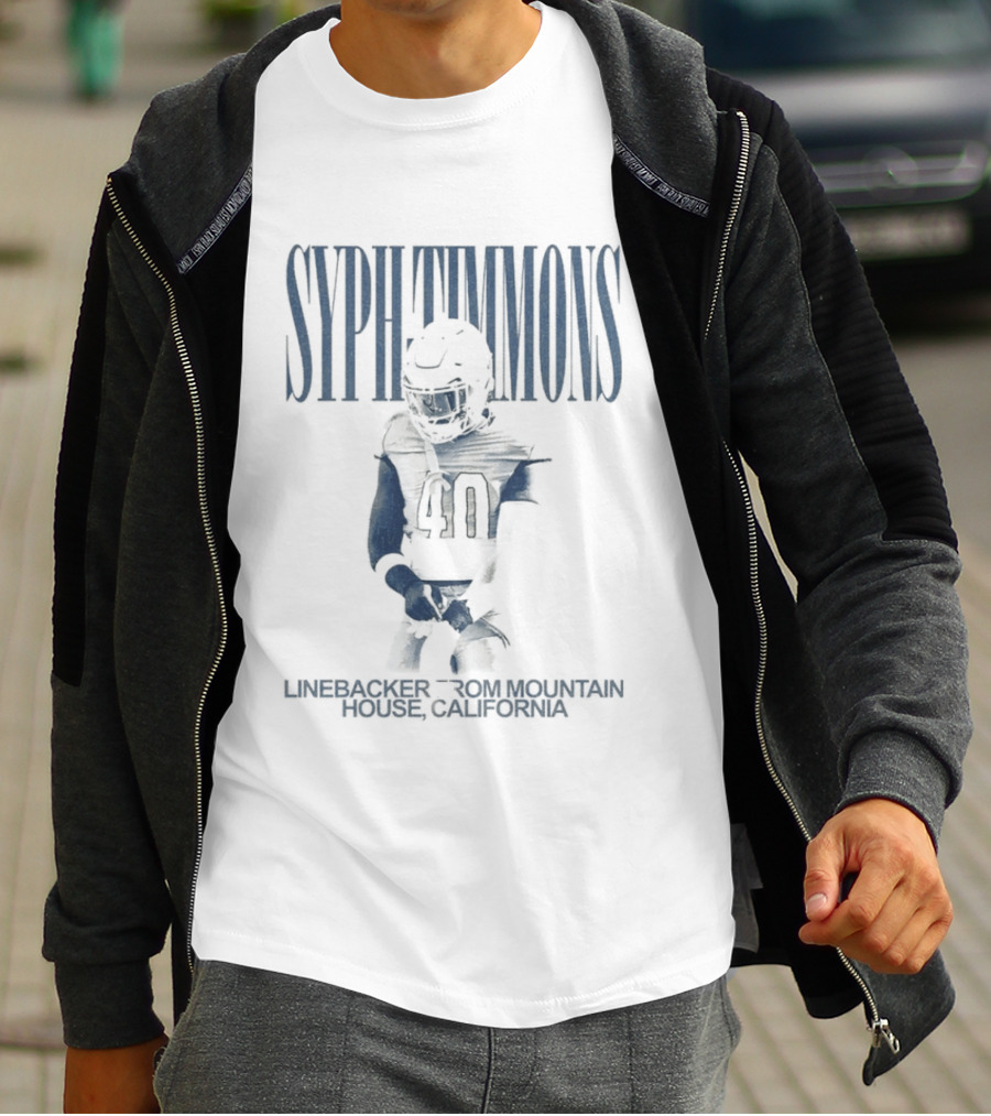 Syph Timmons Linebacker Orlando California Football 40 T-Shirt