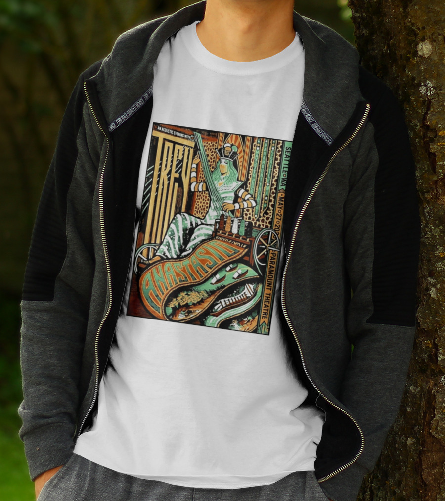 Trey Anastasio Acoustic Evening Seattle WA May 27 2026 Paramount Theatre T-Shirt