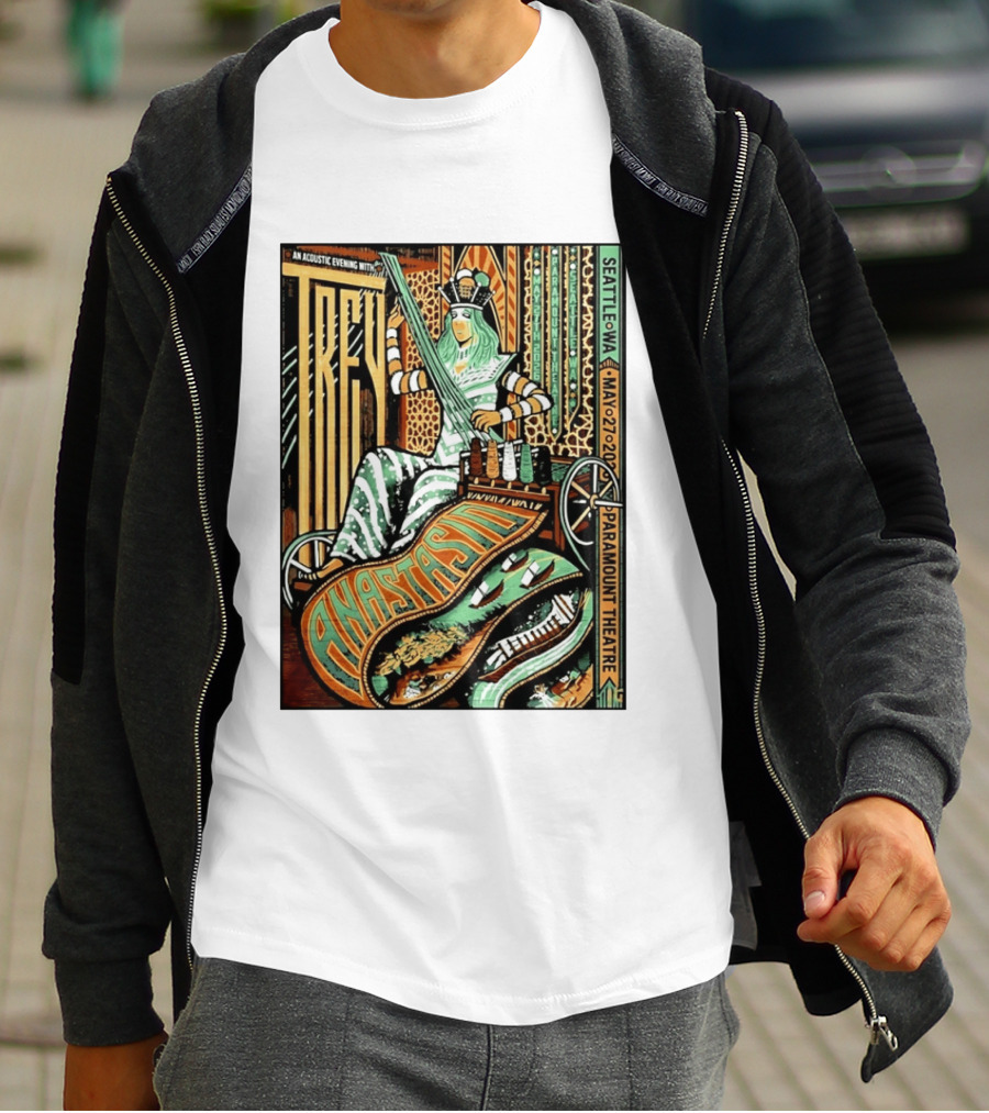 Trey Anastasio Acoustic Evening Seattle WA May 27 2026 Paramount Theatre T-Shirt
