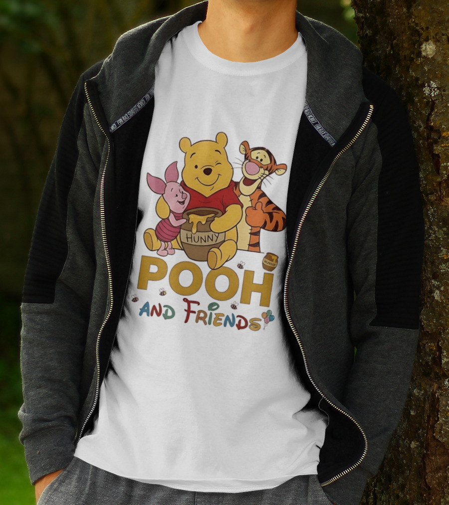 Pooh And Friends Hunny Pot Tigger Piglet T-Shirt