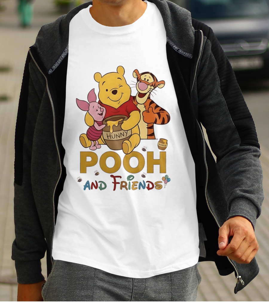 Pooh And Friends Hunny Pot Tigger Piglet T-Shirt