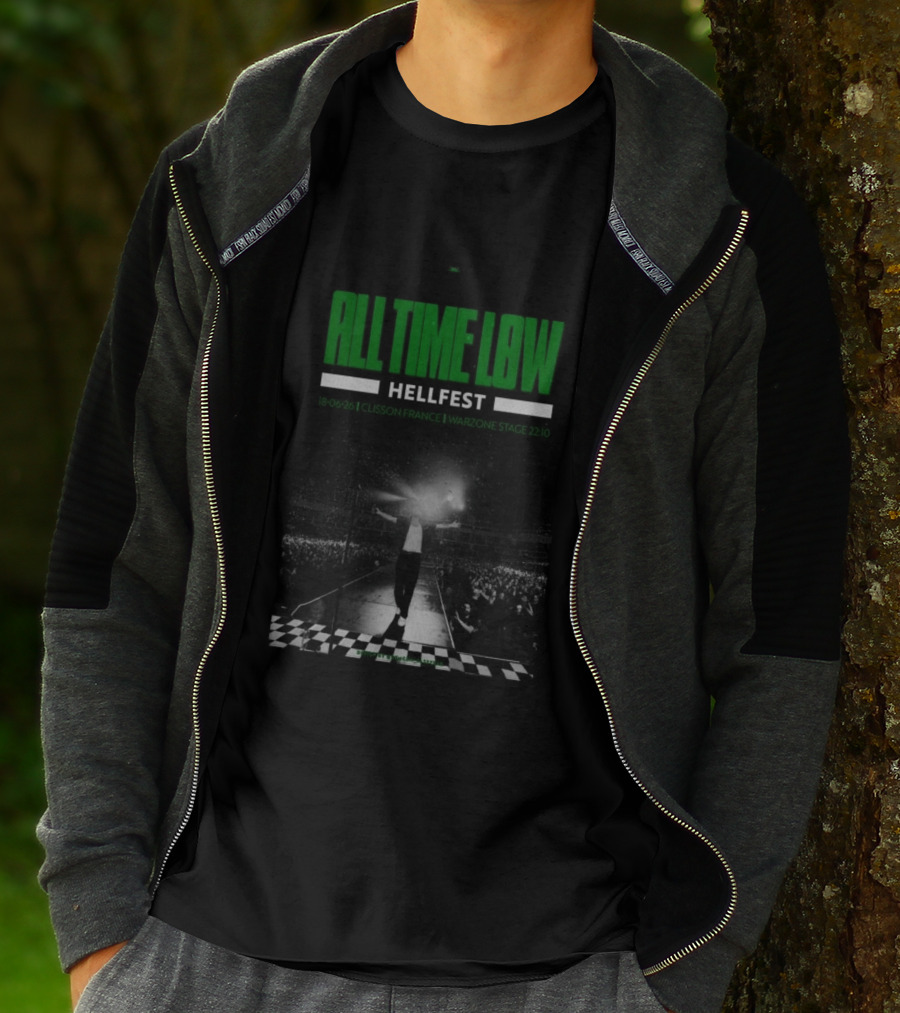 All Time Low Hellfest Clisson France June 18 2026 Warzone Stage 22:10 T-Shirt
