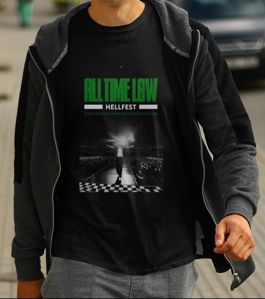 All Time Low Hellfest Clisson France June 18 2026 Warzone Stage 22:10 T-Shirt
