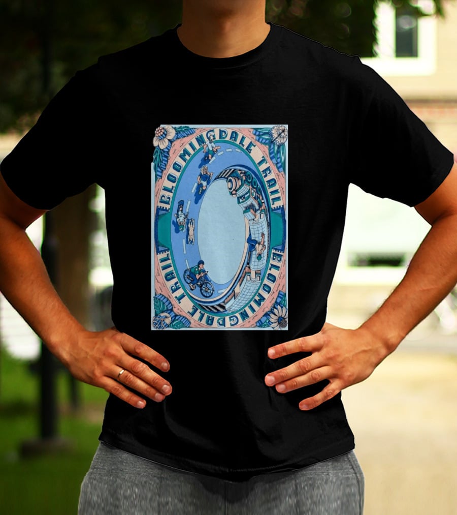 Bloomingdale Trail Scenic Pathway Bicycle Adventure Signed T-Shirt