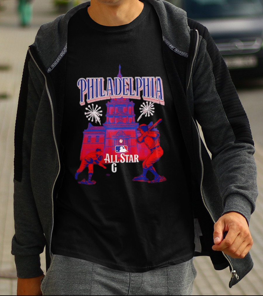 Philadelphia MLB All Star Game 2026 Independence Hall Baseball T-Shirt