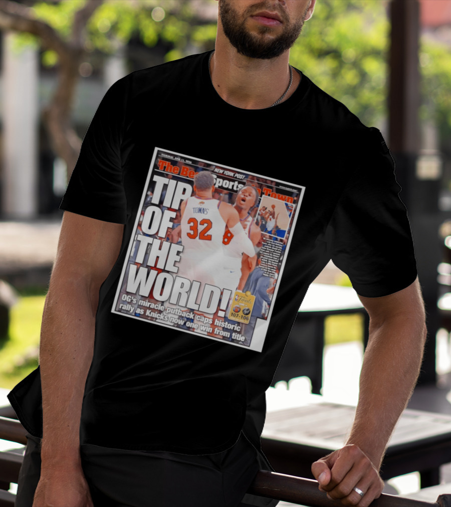 Karl Anthony Towns OG Anunoby Knicks Tip Of The World NBA Finals Victory June 11 2020 T-Shirt