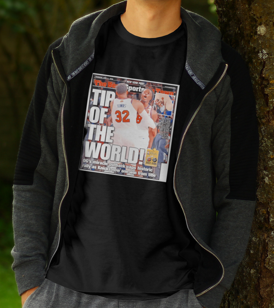Karl Anthony Towns OG Anunoby Knicks Tip Of The World NBA Finals Victory June 11 2020 T-Shirt