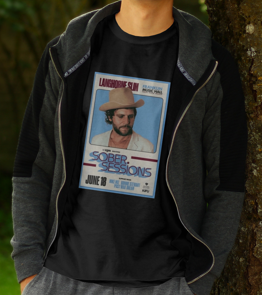 Langhorne Slim Sober Sessions Franklin Music Hall June 18 WXPN T-Shirt