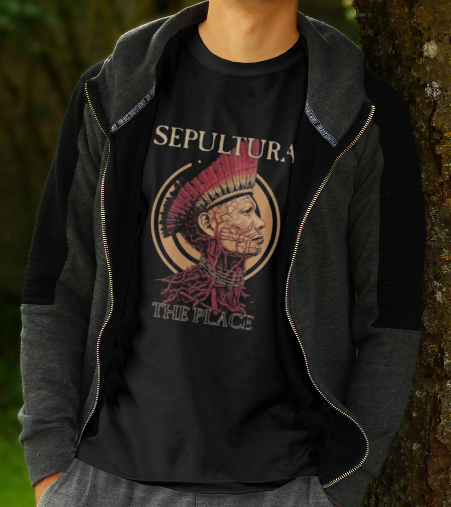 Sepultura Roots Bloody Roots The Place Iconic Indigenous T-Shirt