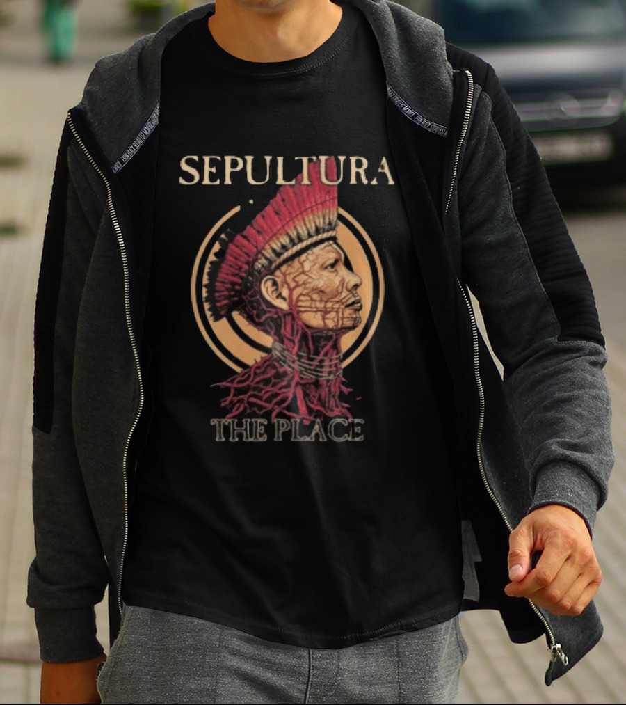 Sepultura Roots Bloody Roots The Place Iconic Indigenous T-Shirt