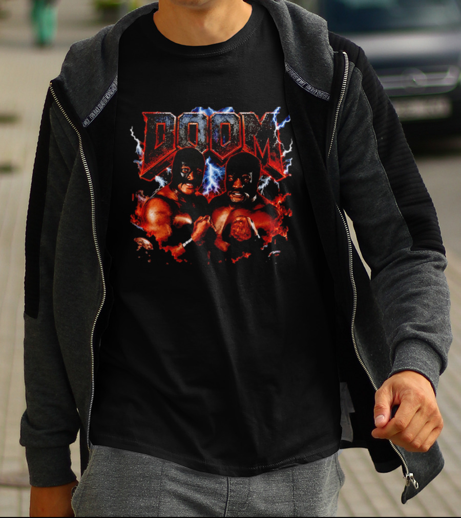 Doom Pro Wrestling Tag Team Ron Simmons Butch Reed T-Shirt