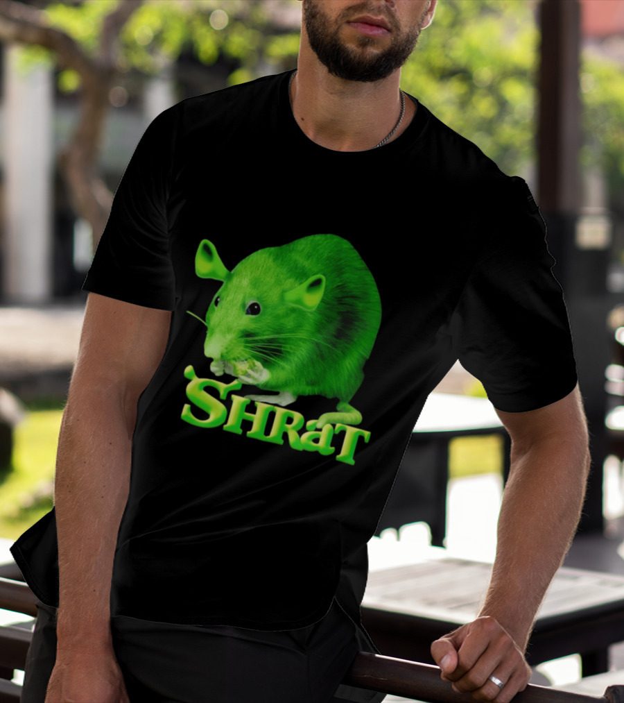 Shrat Chaos Potato Meme Shrek Rat Green Rodent Hybrid T-Shirt