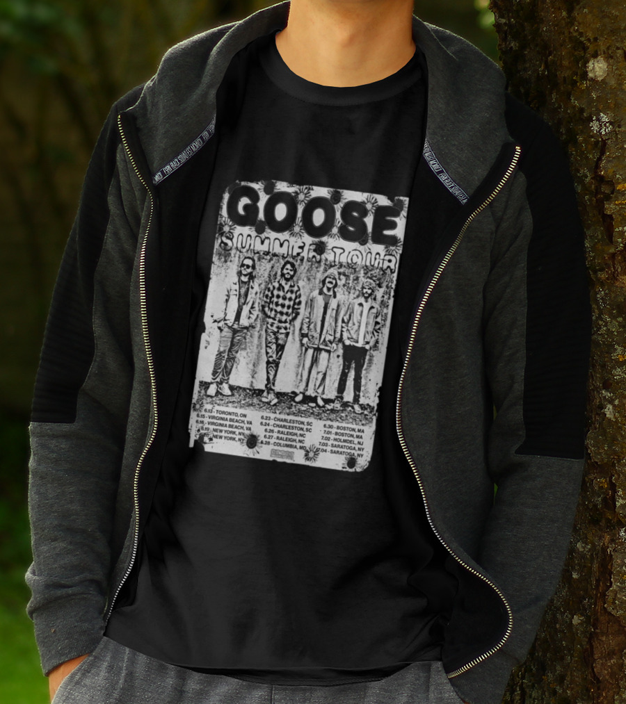 Goose Summer Tour 2026 Toronto Virginia Beach New York Charleston Raleigh Columbia Boston Holmdel Saratoga T-Shirt