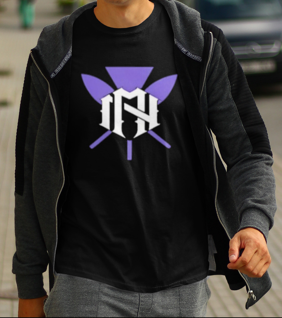 The Nightmarcher NH Purple And White Symbol With Spears T-Shirt
