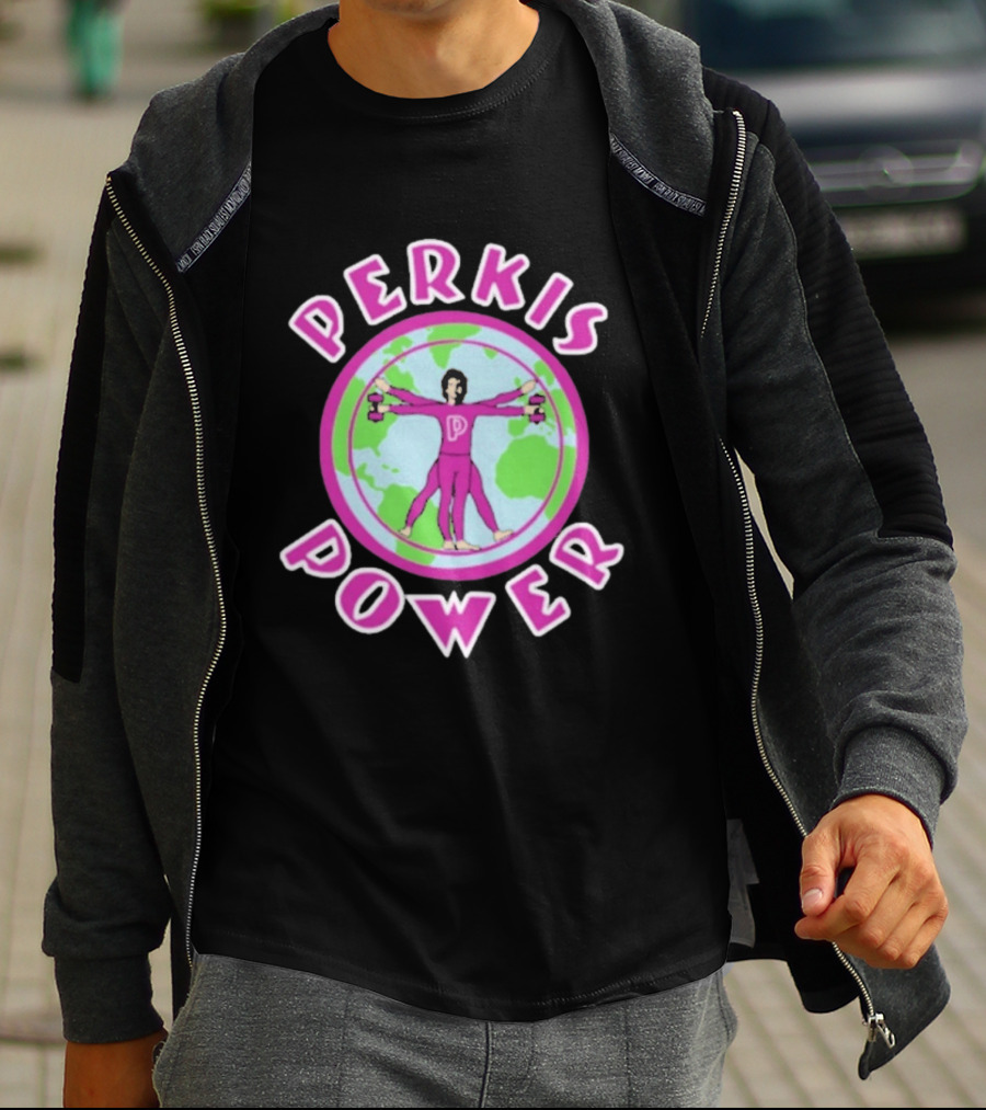 Perkis Power World Fitness Gym Tony Perkis Training T-Shirt