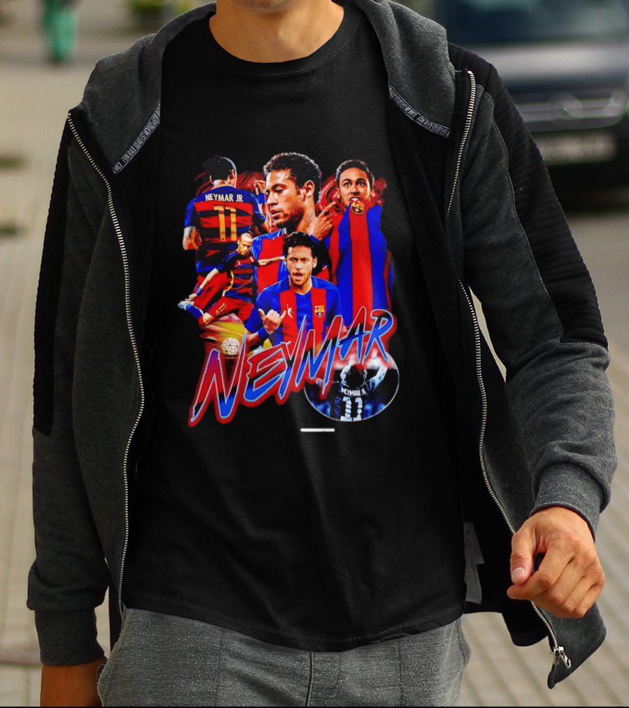 Neymar Jr Barcelona Iconic Football Legend T-Shirt