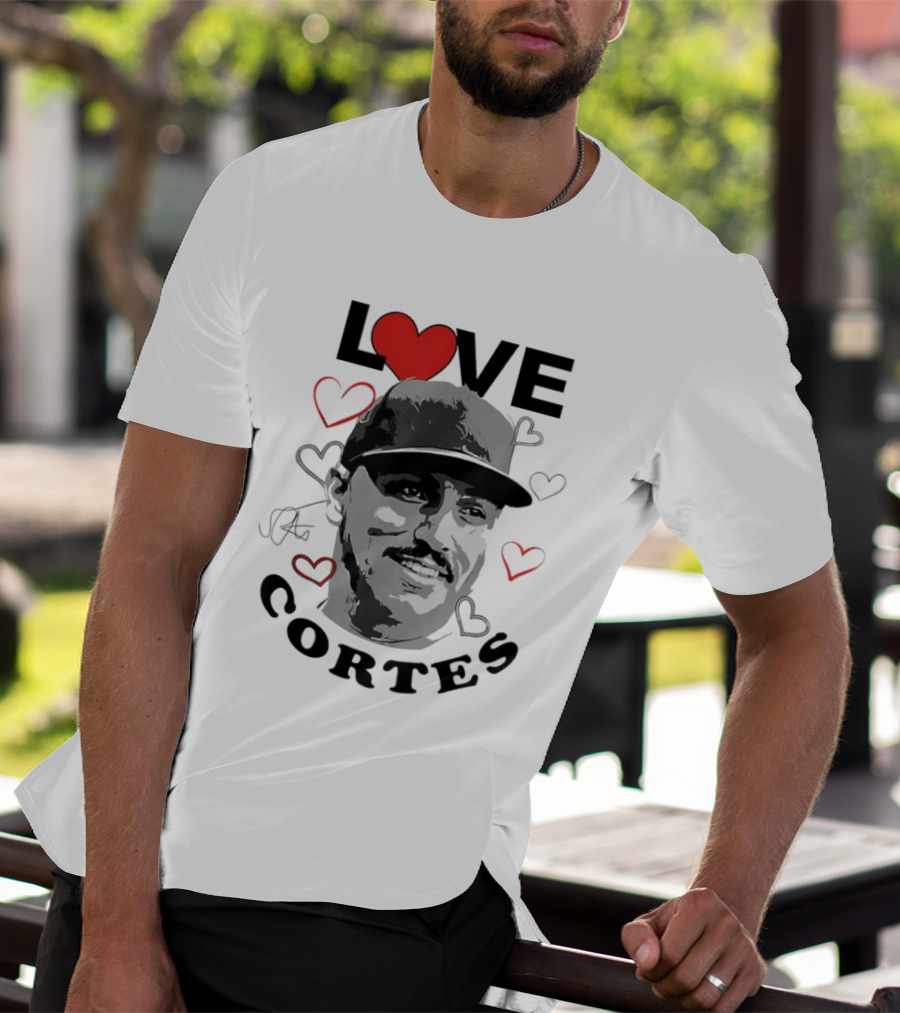 Love Nestor Cortes Yankees Baseball Heart T-Shirt