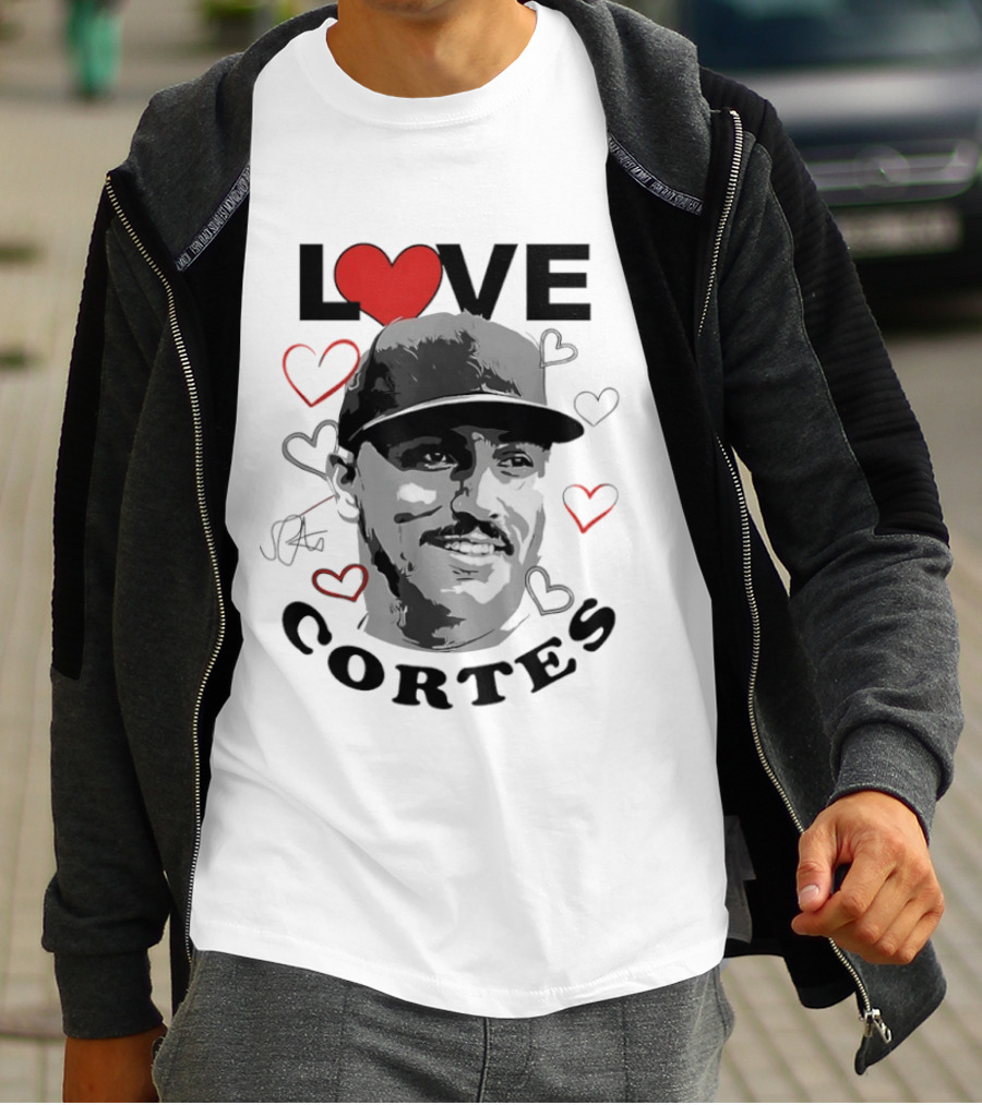 Love Nestor Cortes Yankees Baseball Heart T-Shirt