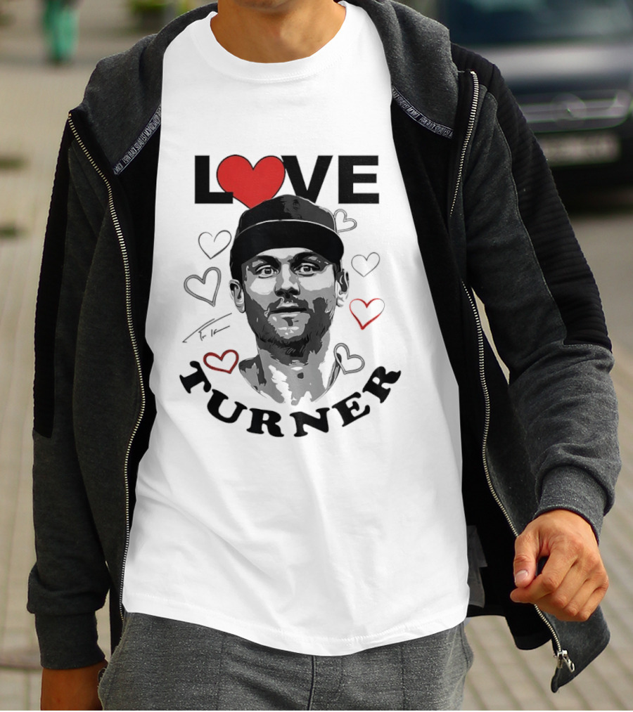 LOVE Trea Turner Philadelphia Phillies Baseball Heart T-Shirt