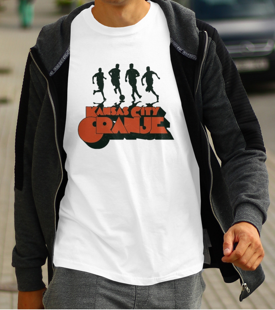 Kansas City Orange Soccer Silhouettes Made Mobb T-Shirt
