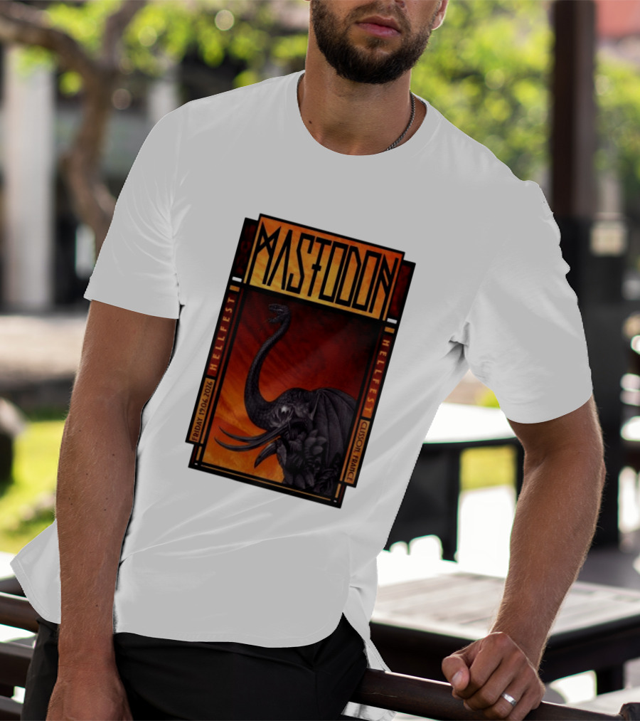Mastodon Hellfest Clisson France June 19 2026 Dragon T-Shirt