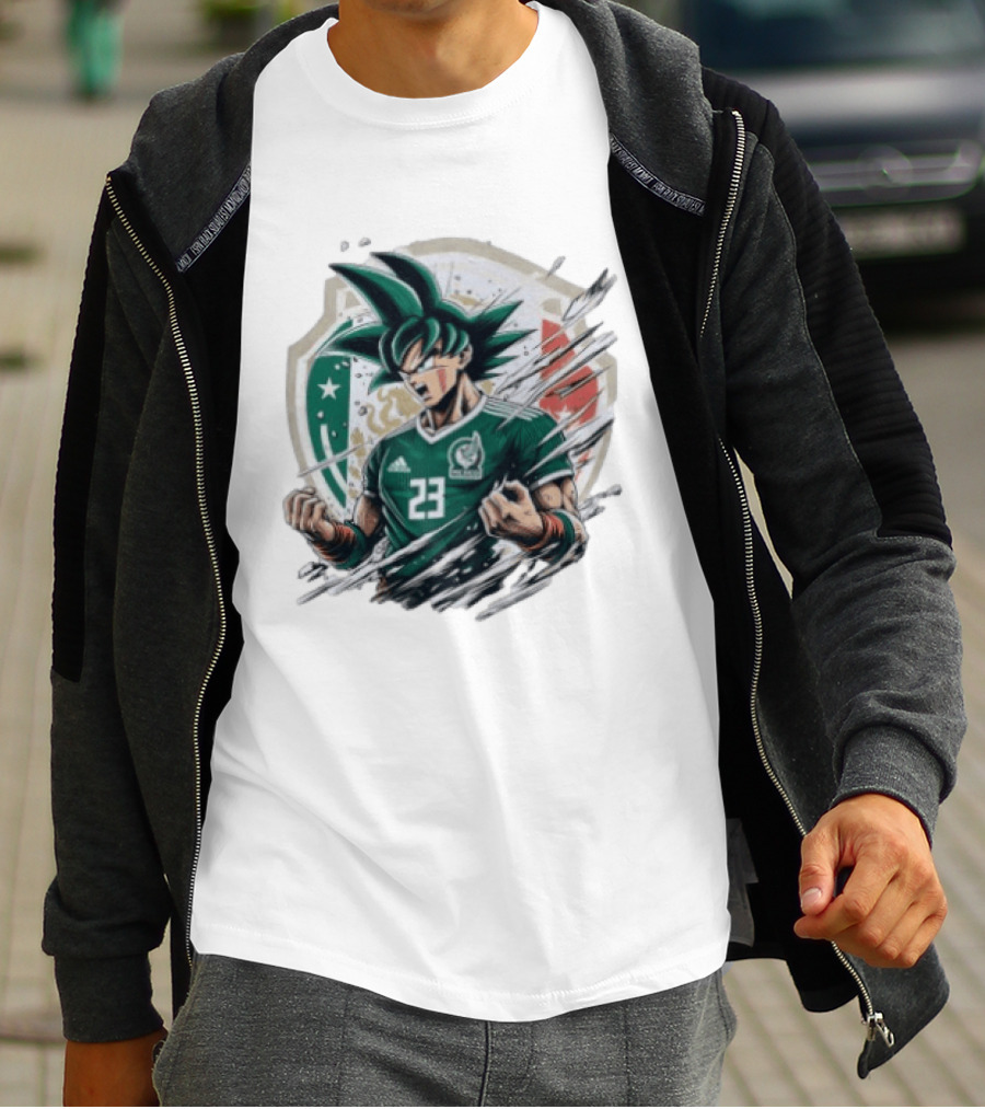Mexico Football Vegeta Dragon Ball Anime Fusion T-Shirt
