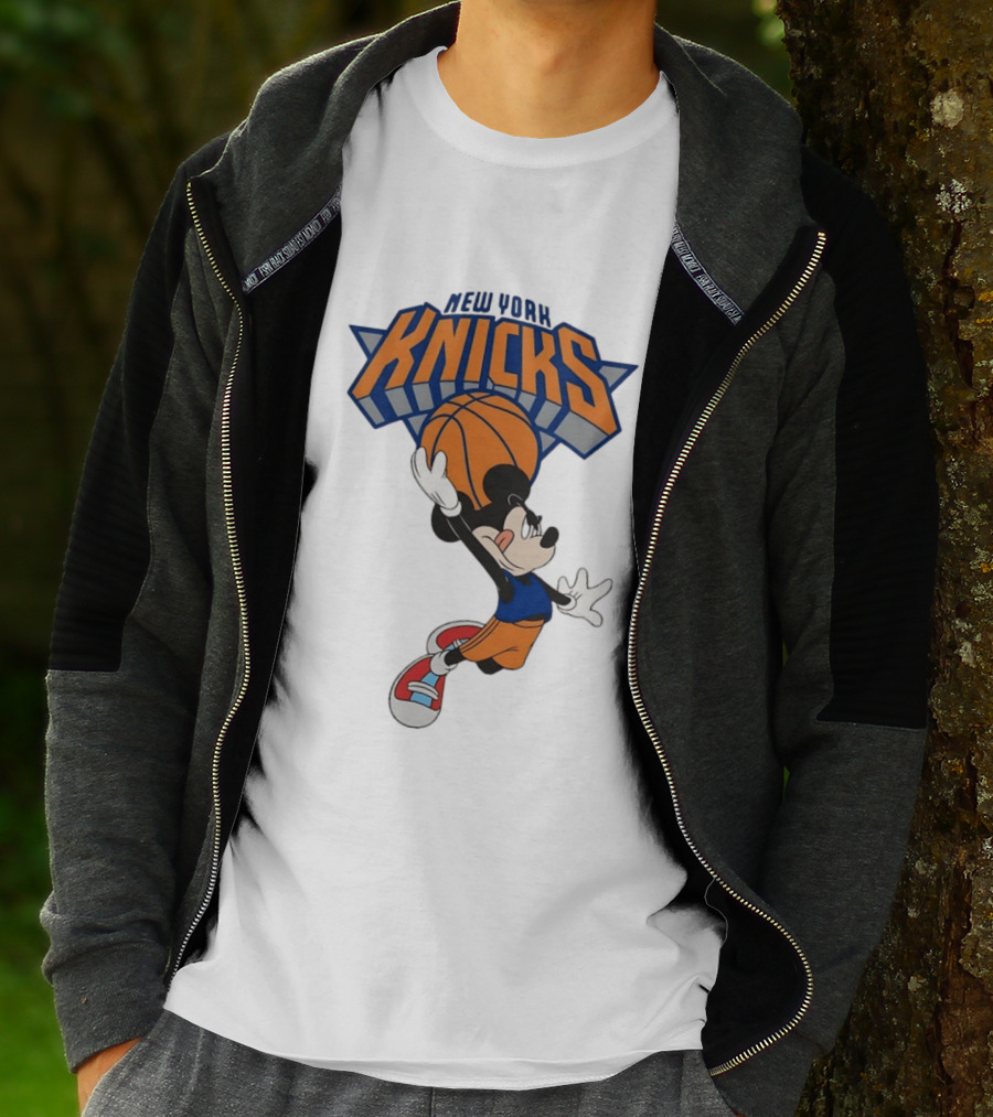 Mickey Mouse NBA New York Knicks Basketball Player Disney T-Shirt