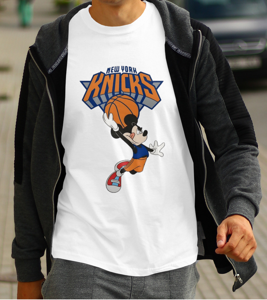 Mickey Mouse NBA New York Knicks Basketball Player Disney T-Shirt