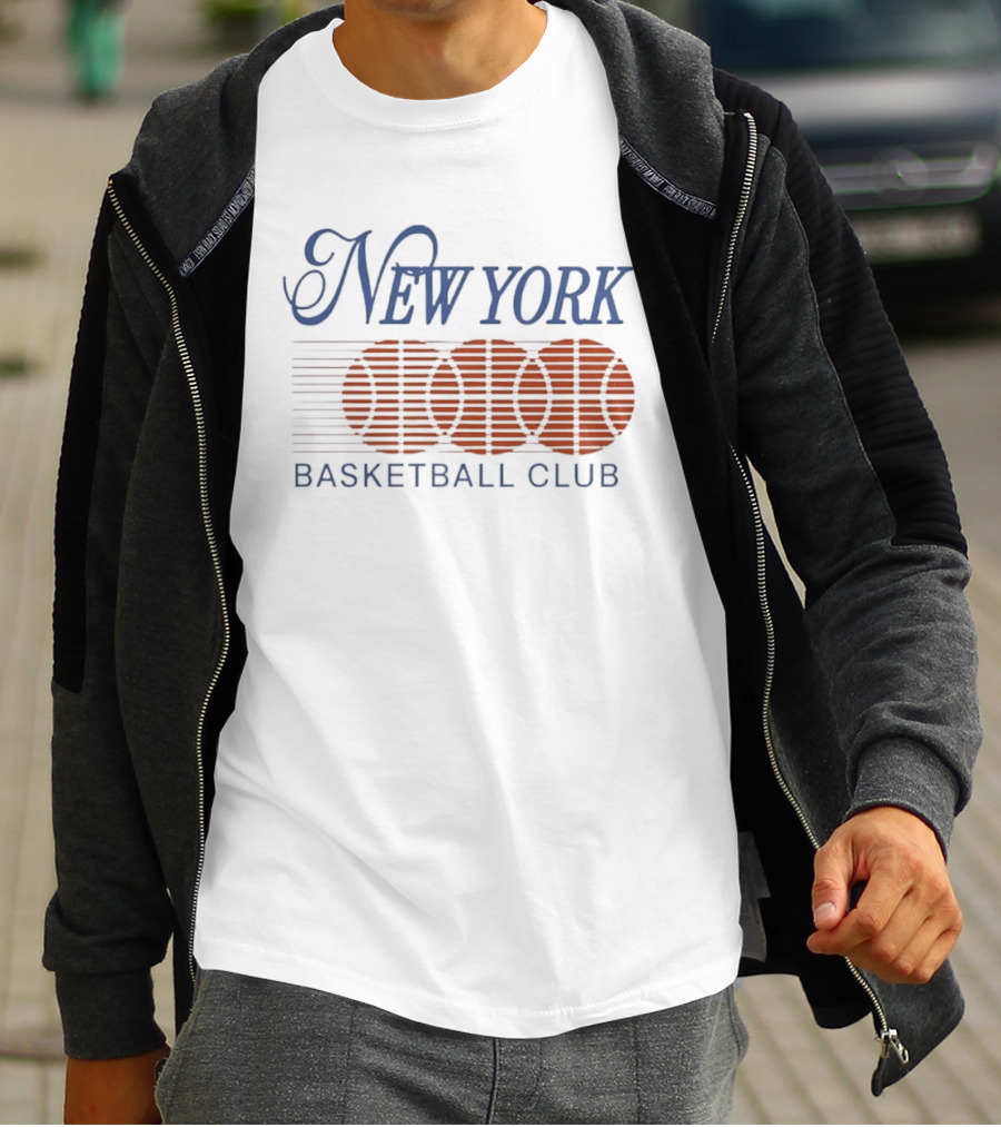 New York Basketball Club Vintage Retro Hoops T-Shirt