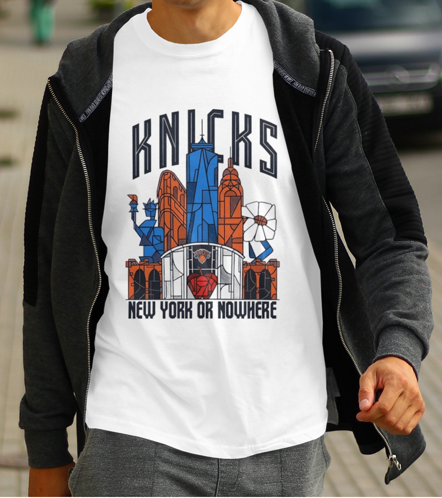 Knicks New York Or Nowhere Skyline 2026 T-Shirt