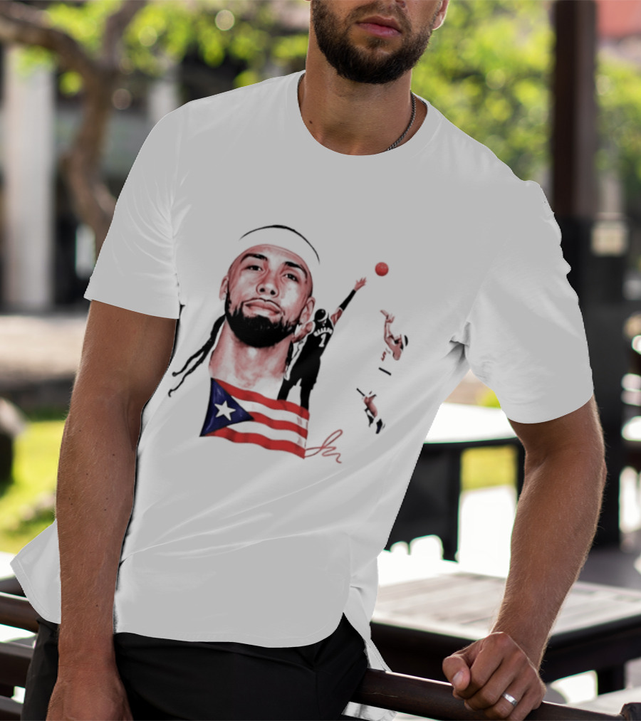 Jose Alvarado Puerto Rican Flag New York Knicks Basketball T-Shirt