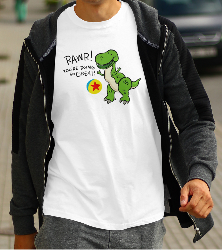 RAWR You're Doing So Great Rex Toy Story Pixar Ball T-Shirt