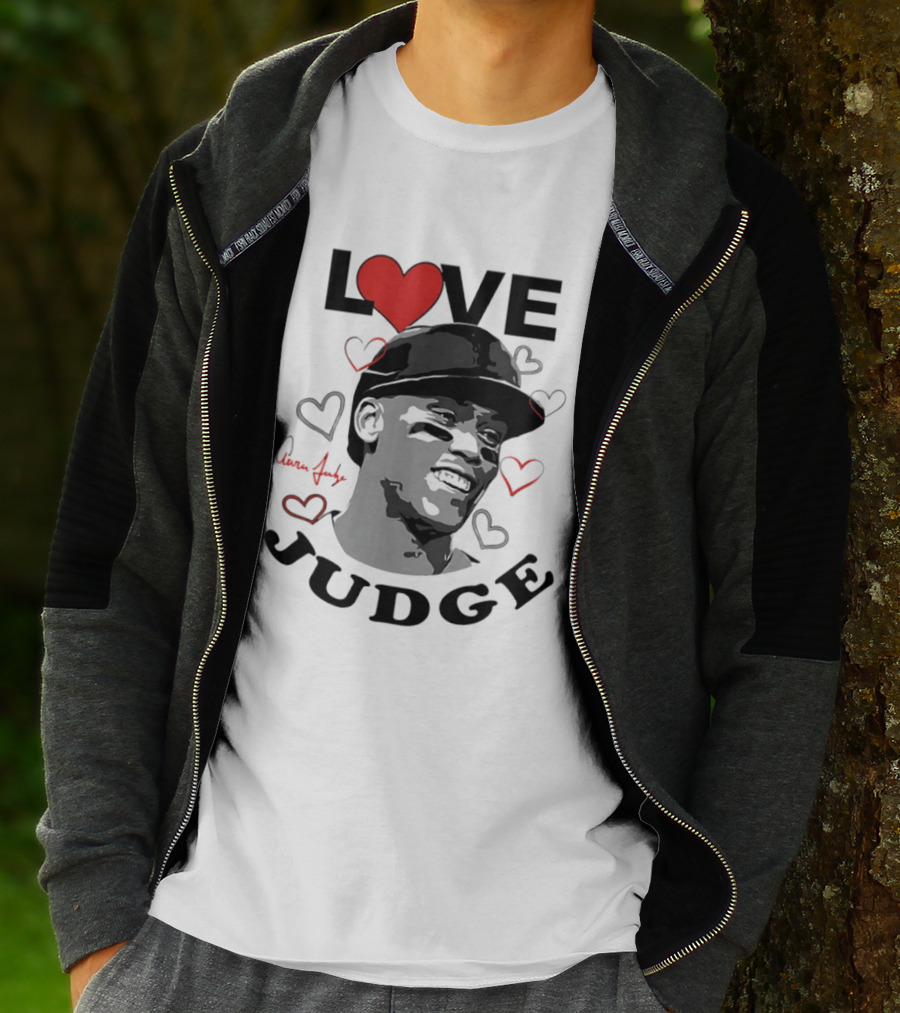Love Aaron Judge New York Yankees Heart T-Shirt
