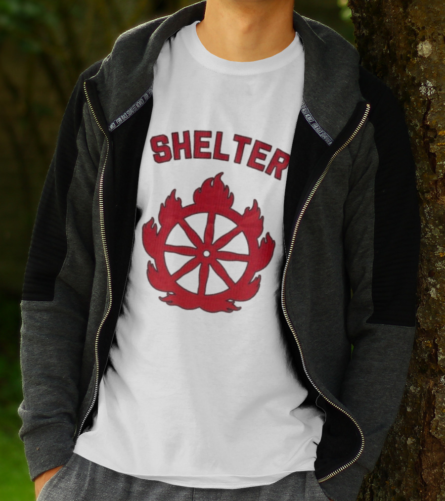 Shelter Mantra 95 Flaming Wheel T-Shirt
