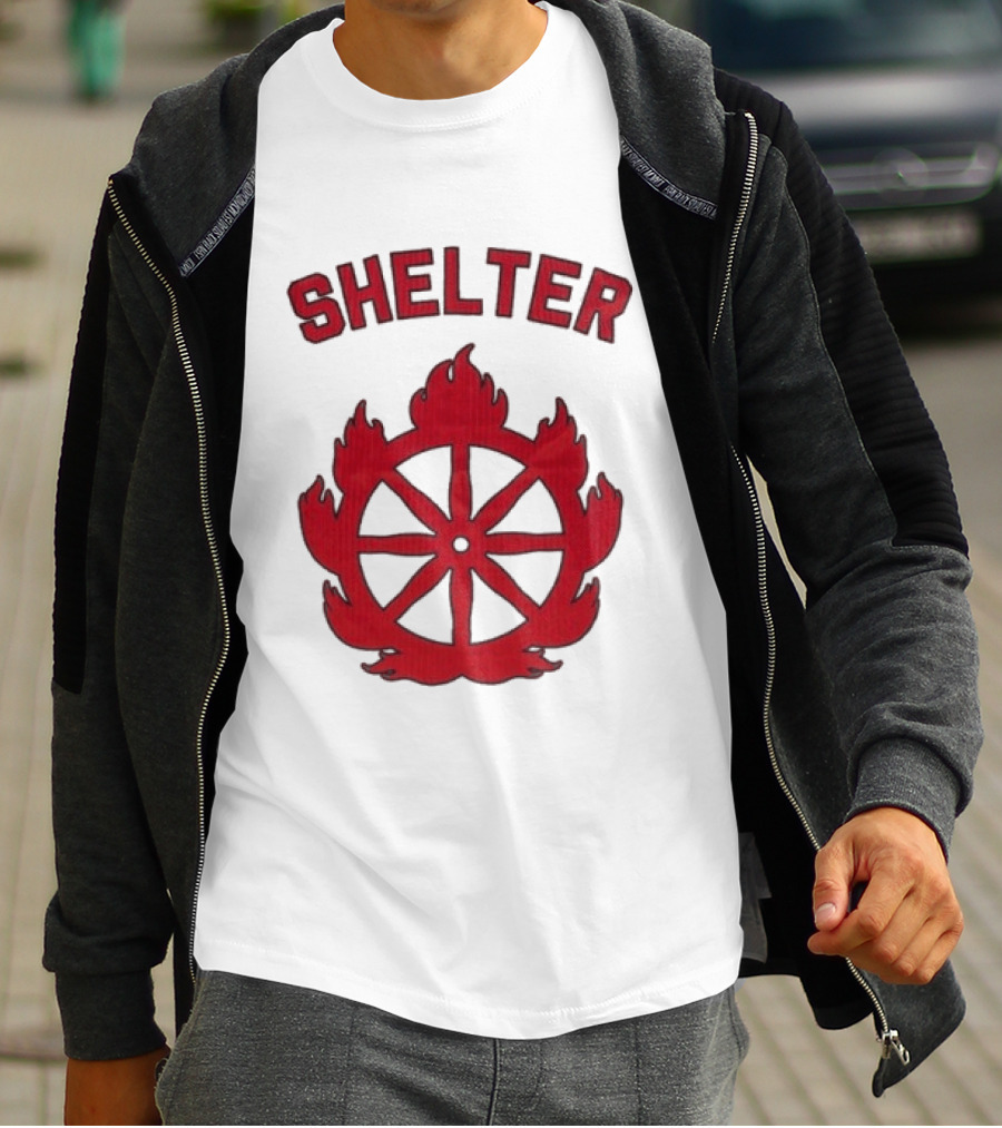 Shelter Mantra 95 Flaming Wheel T-Shirt