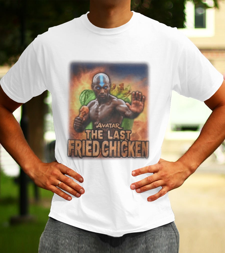 Avatar The Last Fried Chicken Parody Humor Martial Arts Mashup T-Shirt