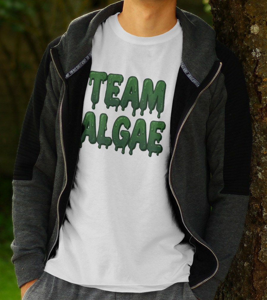 Team Algae Slimy Green Drip Humor T-Shirt