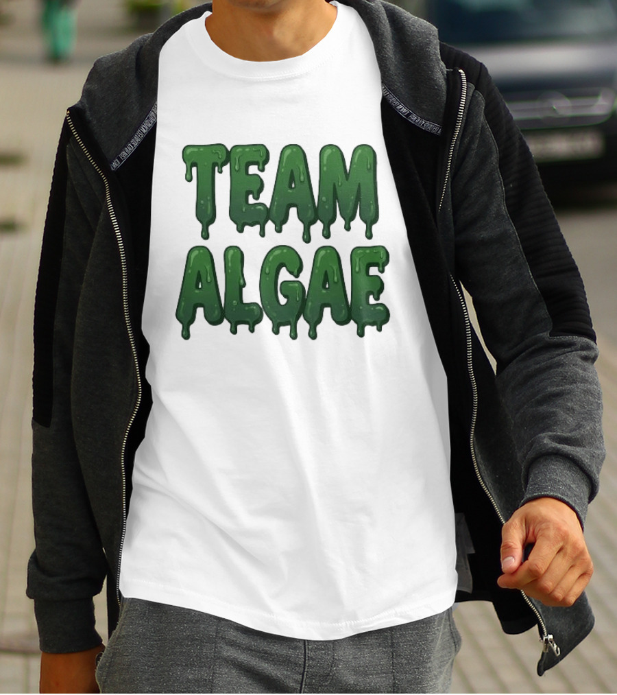 Team Algae Slimy Green Drip Humor T-Shirt