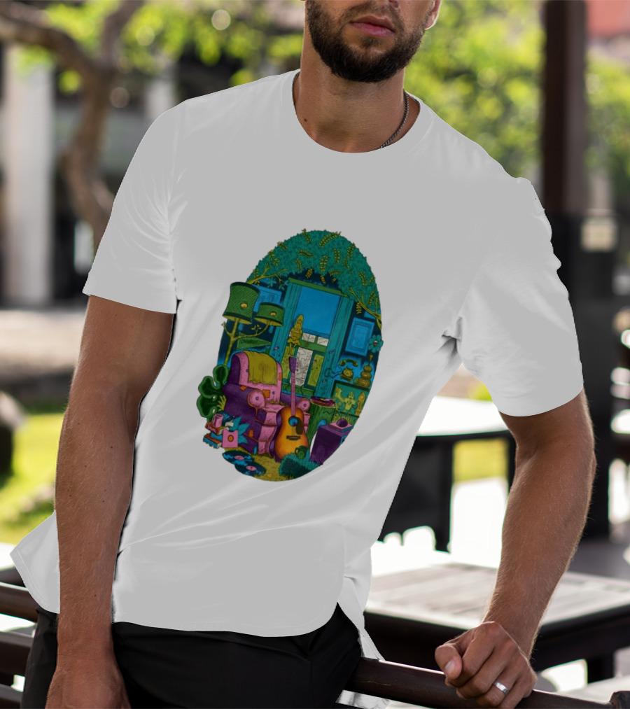 Trey Anastasio June 20 2026 Kleinhans Music Hall Buffalo NY Concert Acoustic Guitar Retro Living Room Aesthetic T-Shirt