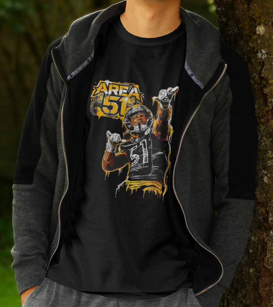 Area 51 Nick Herbig Pittsburgh Steelers Player Football 51 T-Shirt