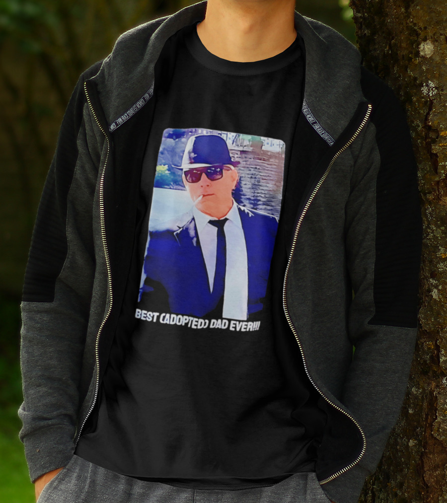 Blues Brothers Best Cadopted Dad Ever T-Shirt