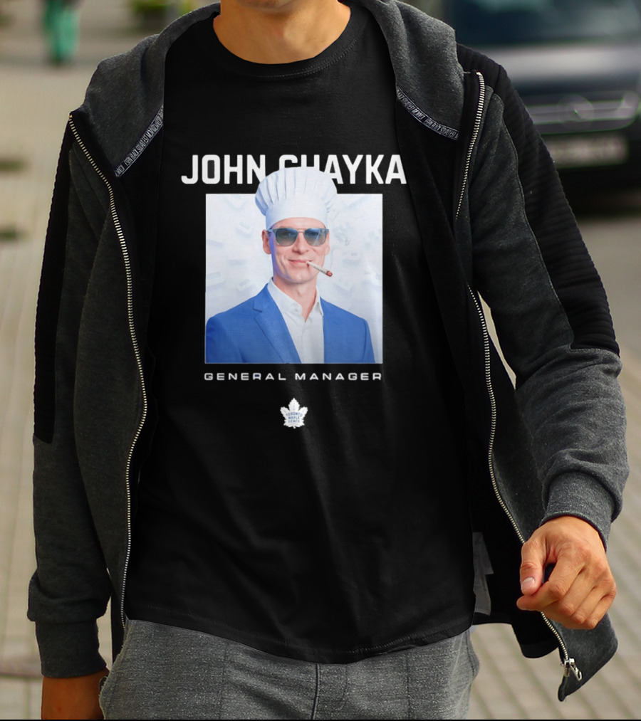 John Chayka Toronto Maple Leafs General Manager Chef Hat Smoking T-Shirt
