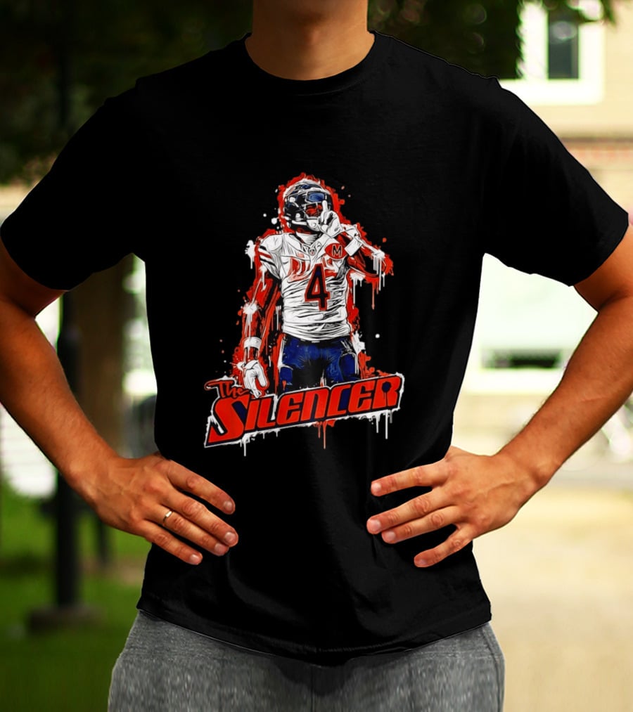 The Silencer Number 4 Chicago Football Player T-Shirt