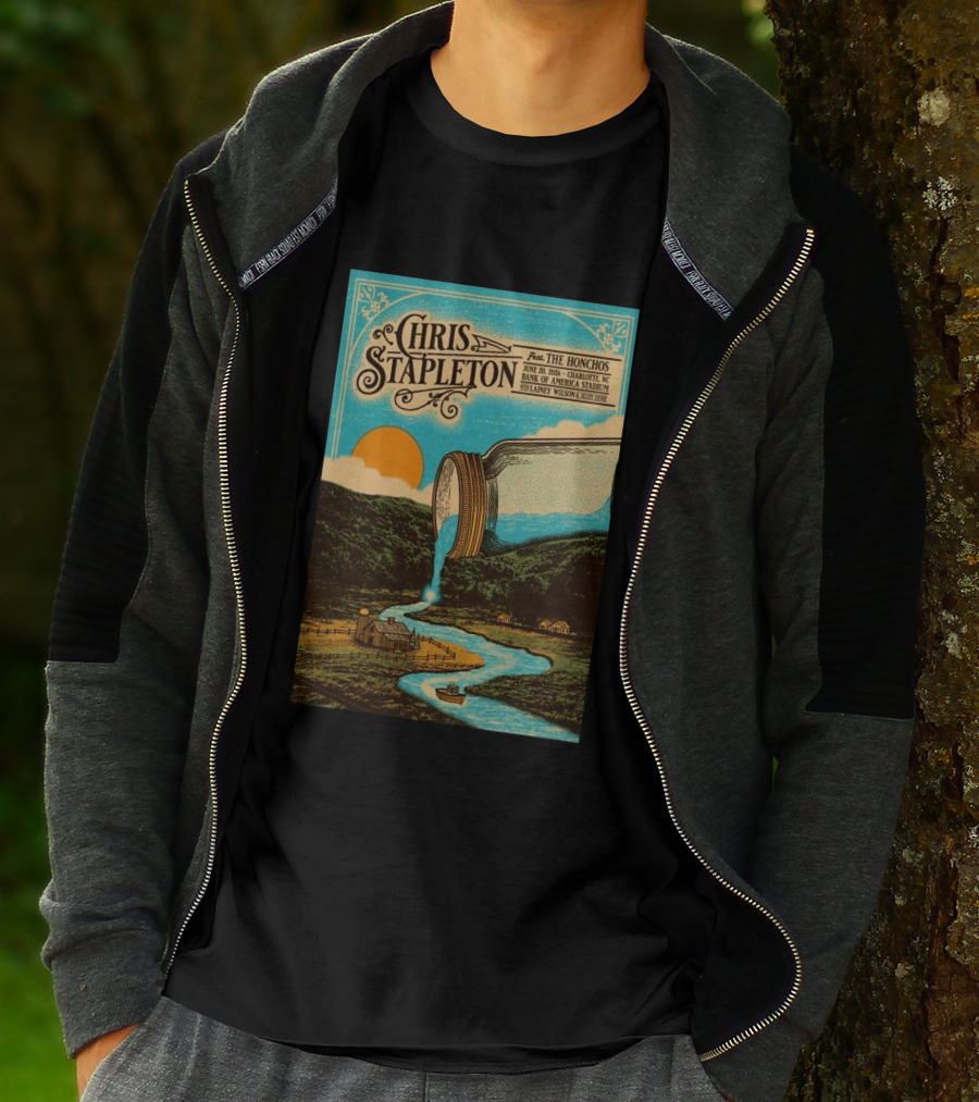 Chris Stapleton Feat. The Honchos June 20 2026 Charlotte NC Bank Of America Stadium Lainey Wilson T-Shirt