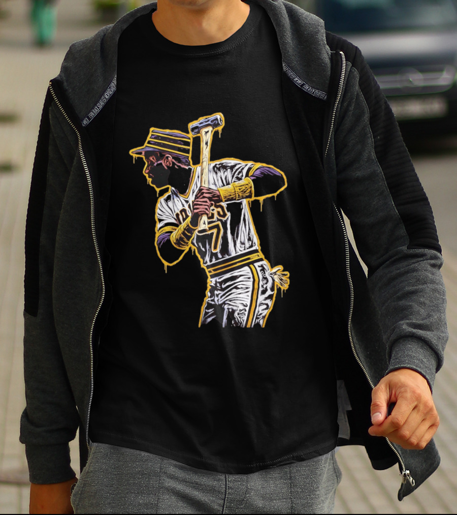 Roberto Clemente Pittsburgh Pirates Number 21 Baseball T-Shirt