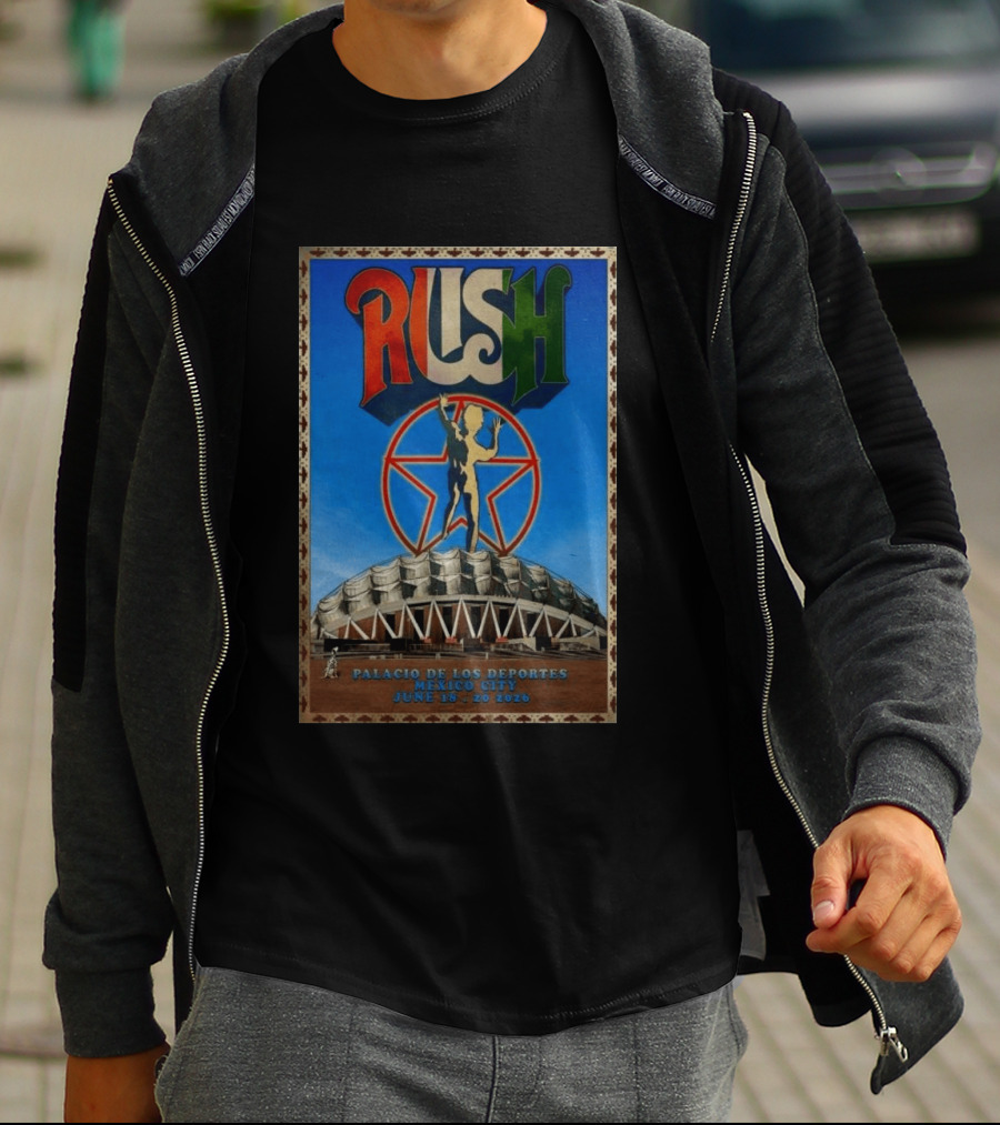 Rush Palacio De Los Deportes Mexico City June 19 20 2026 T-Shirt