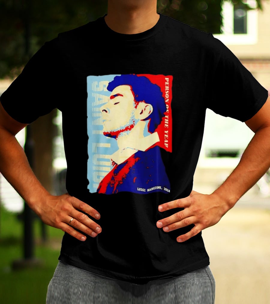 Saint Luigi Mangione 2024 Person Of The Year T-Shirt