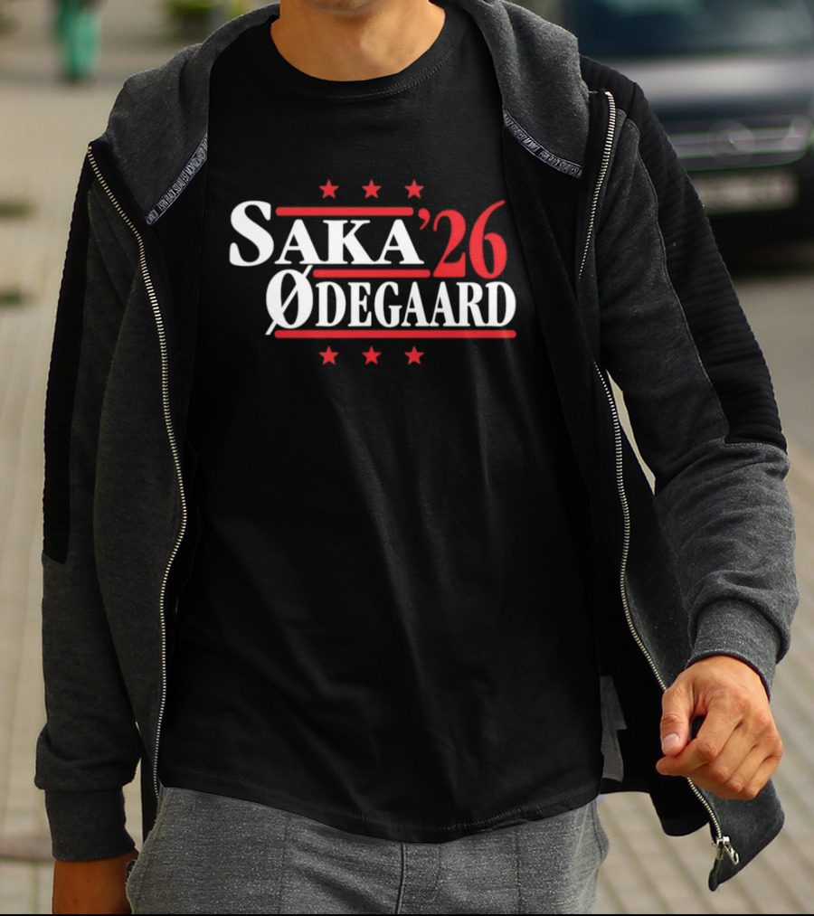 Saka '26 Ødegaard Arsenal Premier League Stars T-Shirt